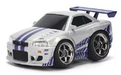 JADA36829 Jada Toys 1:43 Fast & Furious Small Blocks Brian's Skyline GT-R (BNR34) Nissan Skyline (Blister Pack)