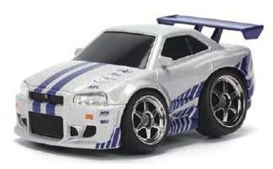 JADA36829 Jada Toys 1:43 Fast & Furious Small Blocks Brian's Skyline GT-R (BNR34) Nissan Skyline (Blister Pack)