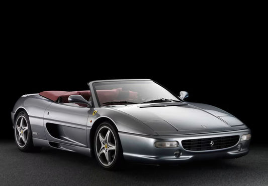 [ Pre-order ] P18177BCHA BBR 1:18 Ferrari 355 F1 Spider - automatic gear - Challenge grid Argento Nurburgring - Bordeaux interior with clear case