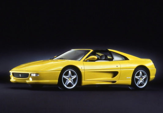 [ Pre-order ] P18176B BBR 1:18 Ferrari F355 GTS Targa - manual gear Giallo Modena - Black interior with clear case