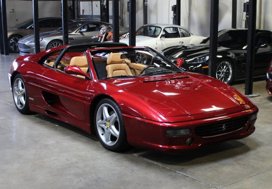 [ Pre-order ] P18176CCHA BBR 1:18 Ferrari F355 GTS Targa - manual gear - Challenge grid Rosso Fiorano - Beige interior with clear case