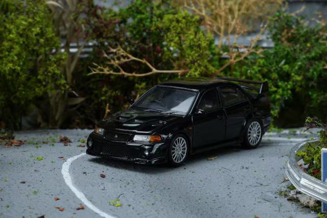[ Pre-order ] M64201 MOTORHELIX 1:64 Mitsubishi Lancer Evolution VI GSR Pyrenees Black Pearl