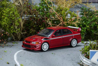 [ Pre-order ] M64301 MOTORHELIX 1:64 Mitsubishi Lancer Evolution VI GSR T.M.E Passion Red