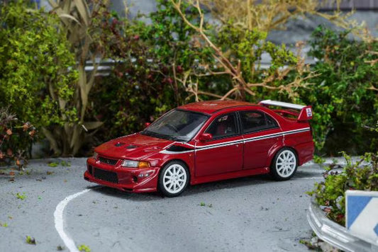 [ Pre-order ] M64301 MOTORHELIX 1:64 Mitsubishi Lancer Evolution VI GSR T.M.E Passion Red