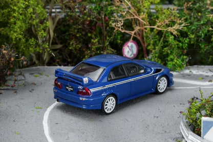 [ Pre-order ] M64302 MOTORHELIX 1:64 Mitsubishi Lancer Evolution VI GSR T.M.E Issel Blue Pearl