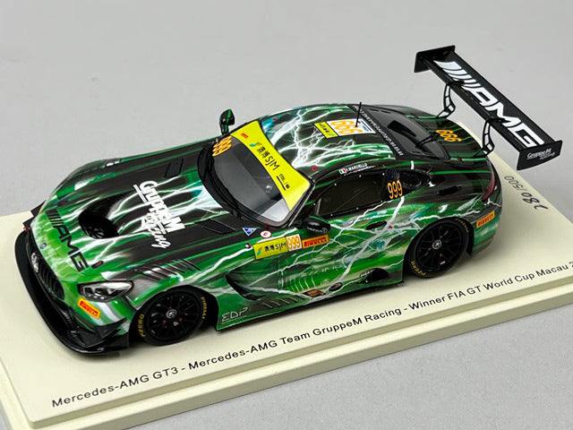 1:43 Spark 43MC19 Mercedes-AMG GT3 Team GroupM Racing FIA GT World Cup Macau GP Winner 2019 #999 R. Marciello
