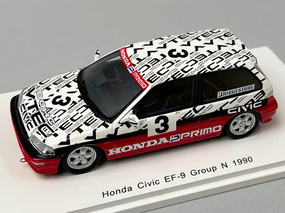 1:43 Spark S5459 Honda Civic EF-9 Group N 1990 #3 Satoru Nakajima