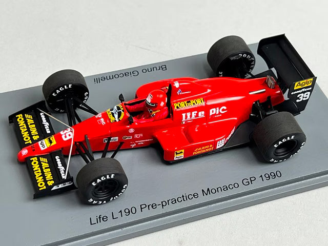 1:43 Spark S3923 Life L190 Pre-practice Monaco GP 1990 #39 B. Giacomelli
