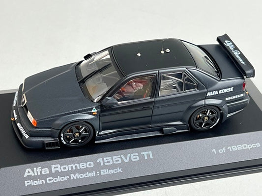 1:43 HPI 8046 Miyazawa Model Custom Alfa Romeo 155V6 TI Black