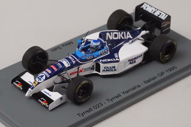 1:43 Spark S6975 Tyrrell 023 Yamaha Italian GP 1995 #4 M. Salo Mild Seven specification