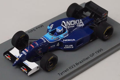 1:43 Spark S6974 Tyrrell 023 F1 Brazilian GP 1995 #4 M. Salo Mild Seven Edition