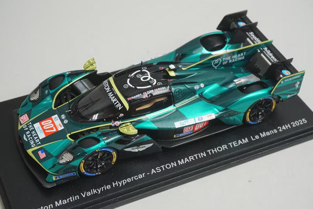 1:43 Spark S9254 Aston Martin Valkyrie Hypercar THOR Team Le Mans 24H 2025 #007 H. Tinknell / T. Gamble / R. Gunn