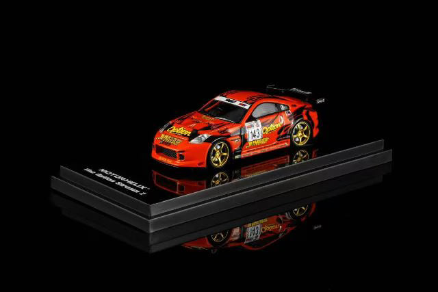 [ Pre-order ] M63851 MOTORHELIX 1:64 Nissan Fairlady Z (Z33) Option Stream Z #143 Daijiro Inada Orange