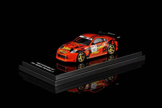 [ Pre-order ] M63851 MOTORHELIX 1:64 Nissan Fairlady Z (Z33) Option Stream Z #143 Daijiro Inada Orange