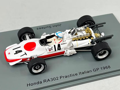 1:43 Spark S6228 Honda RA302 Practice Italian GP 1968 #14 J. Surtees