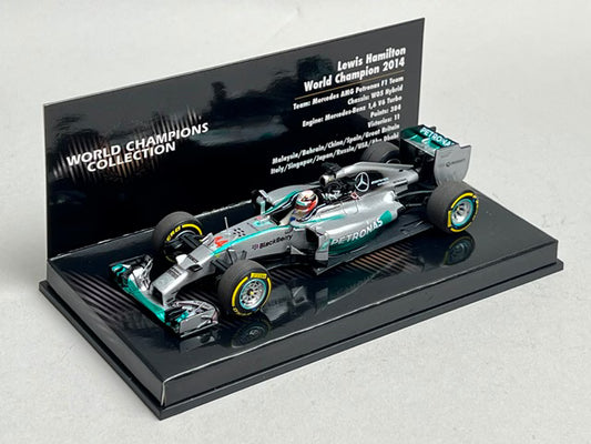 1:43 MINICHAMPS 436140044 Mercedes AMG Petronas F1 Team W05 L. Hamilton 2014 World Champion #44