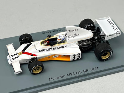 1:43 Spark S5740 McLaren M23 US GP 1974 #33 J. Mass