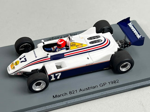 1:43 Spark S7177 March 821 Austrian GP 1982 #17 R. Keegan