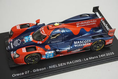 1:43 Spark S9278 Oreca 07 Gibson Nielsen Racing Le Mans 24H 2025 #24