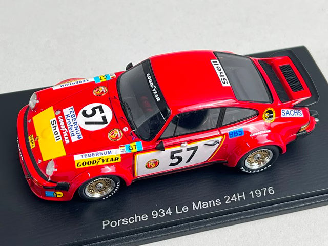 1:43 Spark S9819 Porsche 934 Le Mans 24H 1976 #57 T. Schenken / T. Hezemans