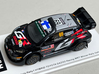 1:43 Spark S6873 Toyota GR Yaris Rally1 Hybrid Gazoo Racing WRT Safari Rally Winner 2024 #69