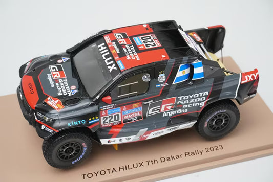 1:43 Spark S5887 Toyota Hilux Dakar Rally 7th 2023 #220