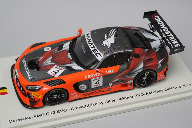 1:43 Spark SB804 Mercedes-AMG GT3 EVO CrowdStrike by Riley PRO-AM Class 24H SPA Winner 2024 #4