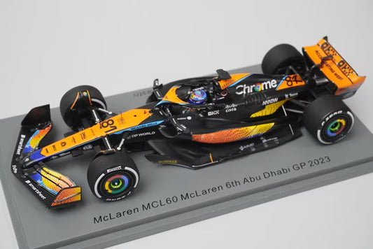 1:43 Spark S8944 McLaren MCL60 Abu Dhabi GP 6th 2023 #81 O. Piastri
