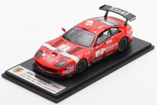 [ Pre-order ] LSRC218 LOOKSMART 1:43 Ferarri 550 Maranello BMS #2 Winner 24H Spa 2004 L.Cappellari - F.Gollin - L.Bryner - E.Calderari