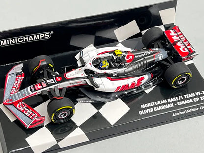 1:43 MINICHAMPS 417251087 MoneyGram Haas F1 Team VF-25 Canadian GP 2025 #87 O. Behrmann