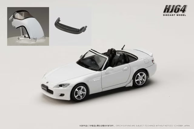 [ Pre-order ] HJ643020BW Hobby Japan 1:64 Honda S2000 AP1 Custom Version Grand Prix White