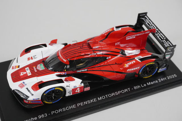1:43 Spark S9256 Porsche 963 Penske Motorsport Le Mans 8th 24H 2025 #4