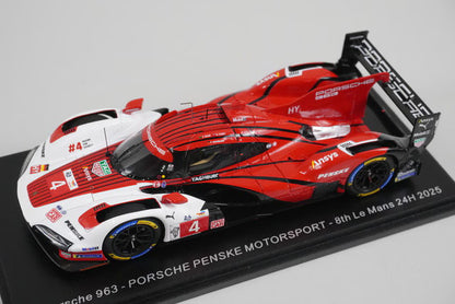 1:43 Spark S9256 Porsche 963 Penske Motorsport Le Mans 8th 24H 2025 #4