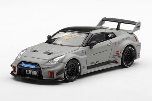 [ Pre-order ] MGT01248-L TSM MINI-GT 1:64 Nissan LB-Silhouette WORKS GT Nissan 35GT-RR Version 1 Matte Gray (Left-hand drive)
