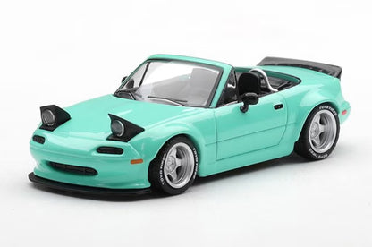 [ Pre-order ] MGT01249-BL TSM MINI-GT 1:64 Mazda Pandem Mazda MX-5 (NA) Mint Green (Left-hand drive) *Blister packaging