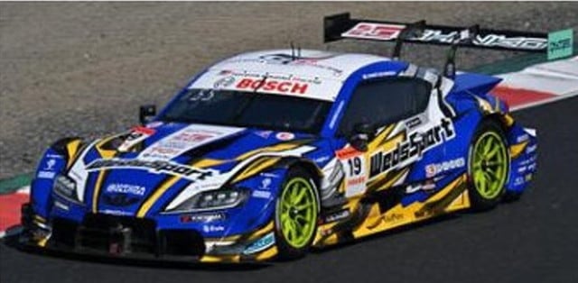 [ Pre-order ] 43SGT26019 Spark 1:43 WedsSport BANDOH GR Supra TGR TEAM WedsSport BANDOH #19 GT500 SUPER GT 2026 Yuji Kunimoto Haruna Sakaguchi
