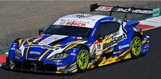 [ Pre-order ] 43SGT26019 Spark 1:43 WedsSport BANDOH GR Supra TGR TEAM WedsSport BANDOH #19 GT500 SUPER GT 2026 Yuji Kunimoto Haruna Sakaguchi