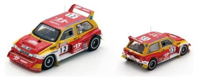 [ Pre-order ] S8163 Spark 1:43 MG Metro 6R4 #12 Tour de Corse 1986 D. Auriol - B. Occelli
