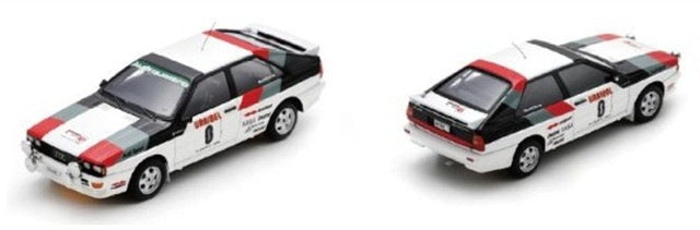 [ Pre-order ] S3214 Spark 1:43 Audi quattro #0 Audi Sport Rali Urbibel Algarve 1980 H. Mikkola - A. Hertz