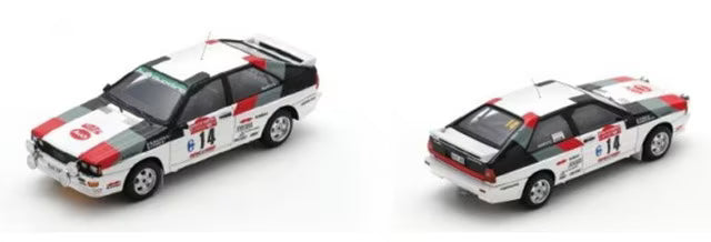 [ Pre-order ] S3220 Spark 1:43 Audi Quattro #14 Winner Rallye Sanremo 1981 M. Mouton - F. Pons