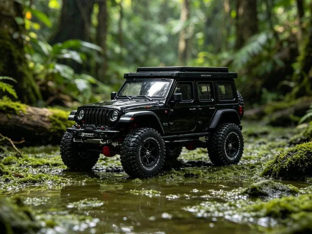[ Pre-order ] KS-102-649 GCD Gaincorp Products 1:64 Jeep Wrangler Black (LHD)