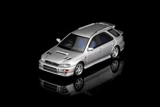 [ Pre-order ] M67103 MOTORHELIX 1:64 Subaru Impreza Wagon WRX STi ver. VI Arctic Silver Metallic