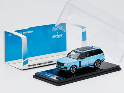 [ Pre-order ] GE-001-1 GCD x Enchery Gaincorp Products 1:64 Land Rover Range Rover Blue (LHD)