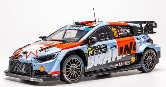 [ Pre-order ] 18RMC270A ixo 1:18 Hyundai i20 N Rally 1 2026 Rally Monte Carlo #16 A. Fourmaux / A. Coria