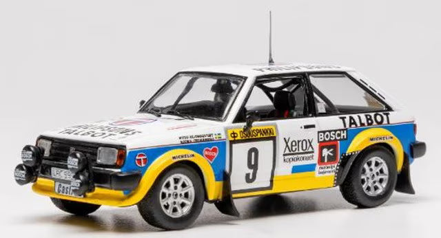 [ Pre-order ] RAC471SB08S ixo 1:43 Talbot Sunbeam Lotus 1981 1000 Lakes Rally #9 S.Blomqvist / B.Cederberg