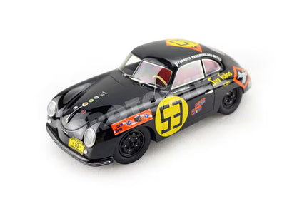 [ Pre-order ] BBRC1825D BBR 1:18 Porsche 356A Carrera Panamericana 1954 Agfa - Hans Joachim Hirz Car #53 *Includes clear display case