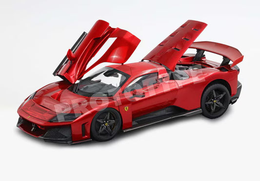 [ Pre-order ] HE180054H1 BBR 1:18 Ferrari F80 Full Open (Rosso Supercar body-color roof and front section) – Polyfoam packaging