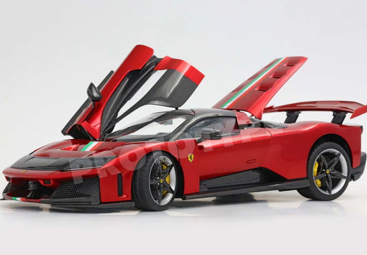 [ Pre-order ] HE180054A1IF BBR 1:18 Ferrari F80 Full-Open Rosso Corsa with Italian Stripe (Polyfoam Packaging)
