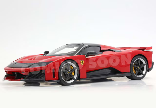 [ Pre-order ] HE180054A1 BBR 1:18 Ferrari F80, full-opening, Rosso Corsa, carbon/silver wheels, polyfoam packaging