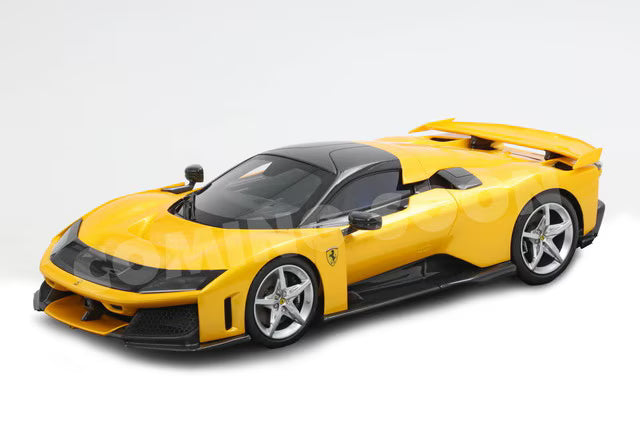 [ Pre-order ] HE180054B BBR 1:18 Ferrari F80 Full-Open Giallo Tristrato, Silver Wheels, Polyfoam Packaging